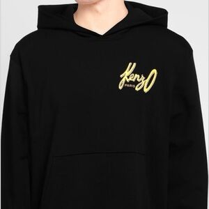 Black Hoodie with Yellow Logo